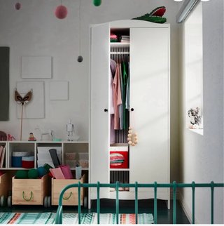 Armario infantil blanco IKEA 80x50x187