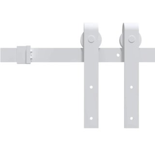 Puerta corredera blanca