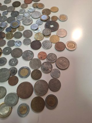 Lote monedas extranjeras