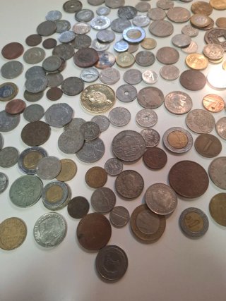 Lote monedas extranjeras