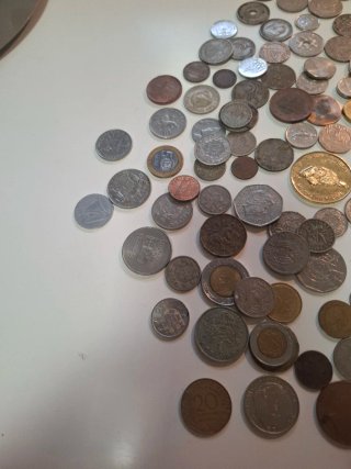 Lote monedas extranjeras