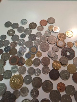 Lote monedas extranjeras
