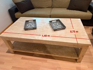 Salón Becara: mesa, 6 sillas, aparador, esa baja
