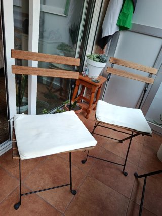 Mesa y 2 Sillas Jardín Ikea