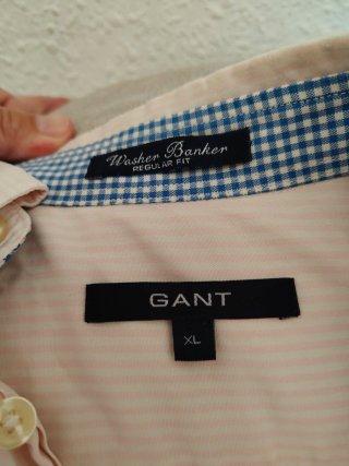 Camisa GANT rayas rosa Talla XL