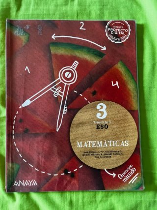 Matemáticas Anaya 3⁰ Eso