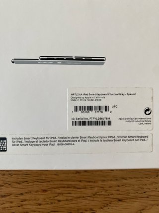 Teclado Apple Smart Keyboard iPad 9,7”