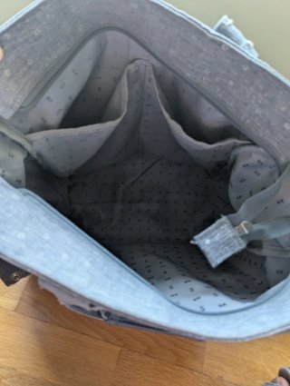 Bolsa para carrito de bebé gris estrellas
