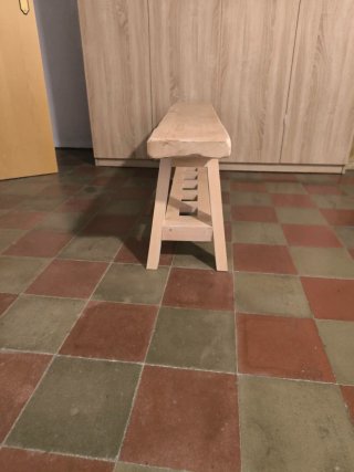 Banco rústico madera haya