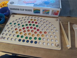 Lote de Juegos Montessori Madera Figuras y Cuentas