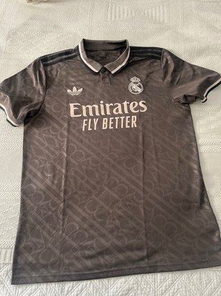 Camiseta Real Madrid Adidas Marrón/Gris