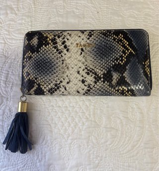 Cartera Yanko efecto piel serpiente