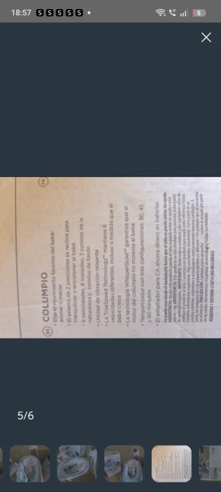 Hamaca para bebé como nueva