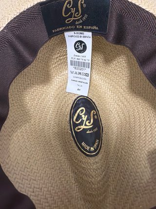 Sombrero Panamá Costa y Soler Beige Talla 61
