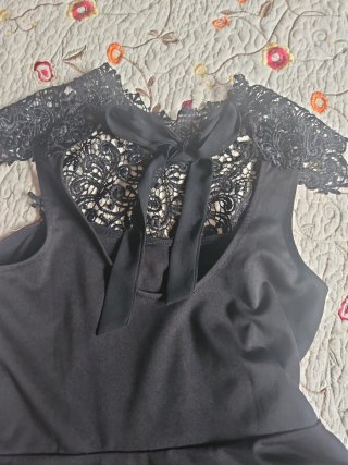 Top Negro Encaje S