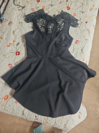 Top Negro Encaje S