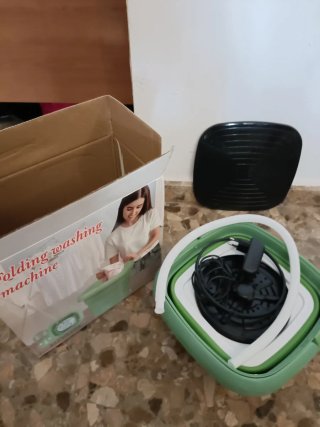 Mini lavadora plegable camper
