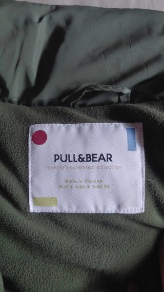 Cazadora acolchada Pull&Bear verde