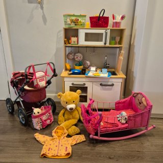 Cocina de juguete con accesorios