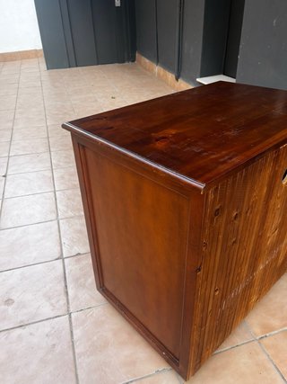 Mueble TV madera y bambú