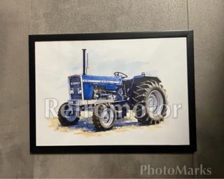 Cuadro Tractor Ebro 470 Ilustración