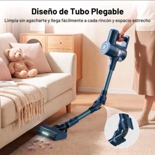Aspiradora Inalámbrica Azul y Gris W400
