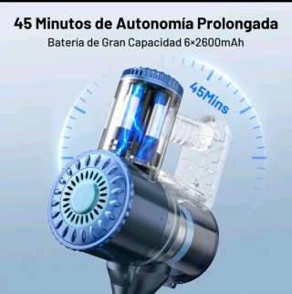 Aspiradora Inalámbrica Azul y Gris W400