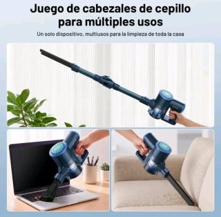 Aspiradora Inalámbrica Azul y Gris W400