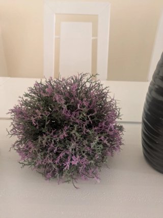 Juego de 3 jarrones y planta decorativa
