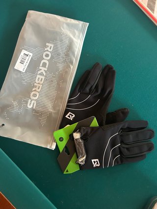 Guantes Rockbros Talla L Negro/Blanco