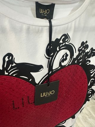 Camiseta Liu Jo Corazón Rojo Talla M