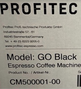 Cafetera Barista PROFITEC GO Negra