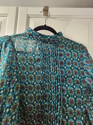 Blusa gasa mangas murciélago