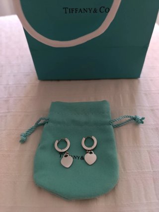 Pendientes Corazón Tiffany & Co. Plata