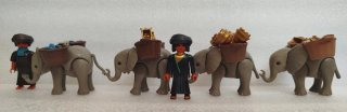 Playmobil Comerciantes con Caravana Elefantes