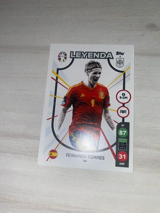 Carta Fernando Torres Leyenda Topps