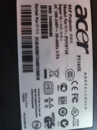 Proyector Acer DLP Negro