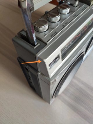Radiocassette Sanyo Plata Vintage Funcionando