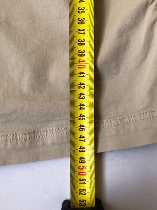 Bermudas Beige Mujer Talla 46 Cordón
