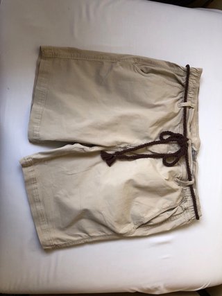 Bermudas Beige Mujer Talla 46 Cordón