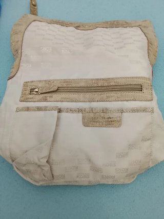 Bolso Michael Kors Beige/Dorado Piel Serpiente
