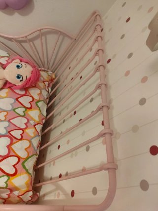 MINNEN Estructura Cama Extensible Rosa 80x200