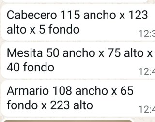 Dormitorio completo madera