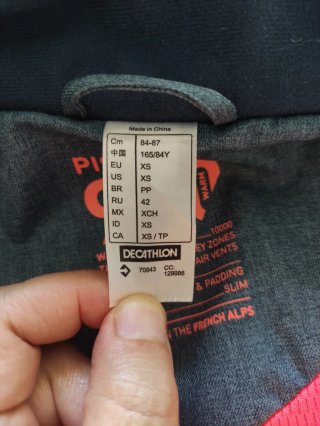 Cazadora XS de mujer 100% plumón 900 cuins