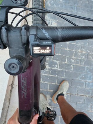 Bicicleta eléctrica Orbea Rise Morada talla L