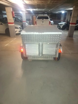 Remolque perros/carga metálico