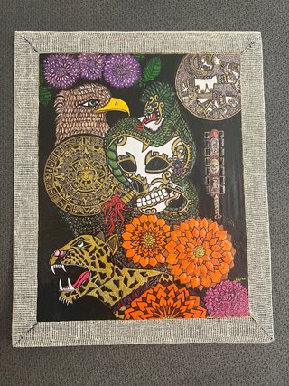 Pintura / cuadro Acrílico Azteca México