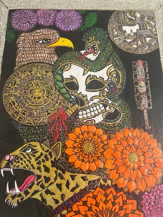 Pintura / cuadro Acrílico Azteca México