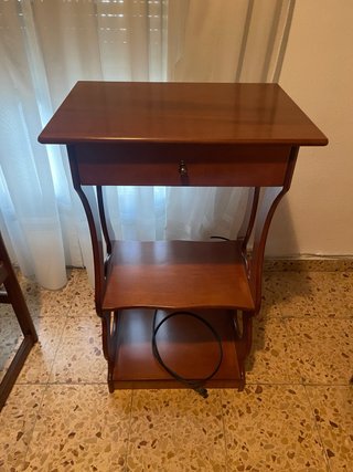 Mueble auxiliar madera con cajón
