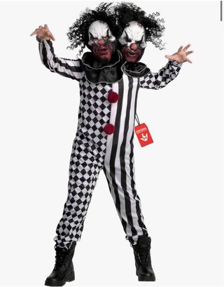 Disfraz Payaso 2 Cabezas Talla L